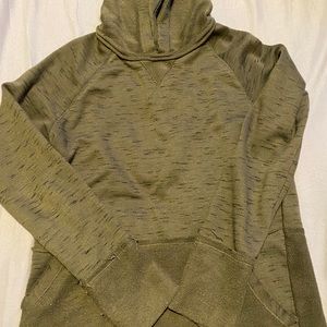army green hoodie